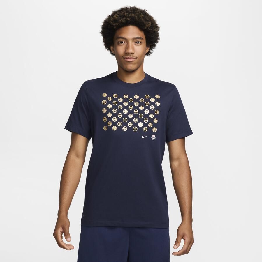 Nike 2024 Basketball Tee Team USA Blue Heren - Foto 4