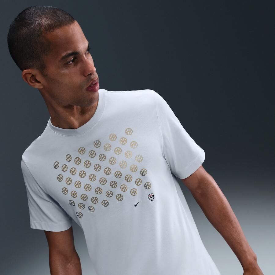 Nike 2024 Olympische Spelen Team USA Tee Gray Heren - Foto 4