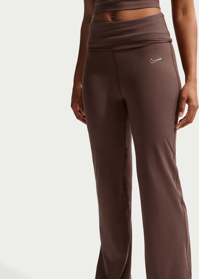 Nike wijduitlopende damesbroek Bruin - Foto 3