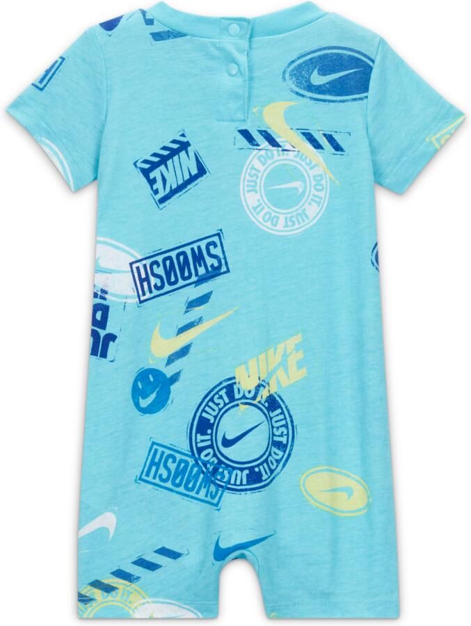 Nike Wild Air Printed Romper Rompertje voor baby's Blauw - Foto 2
