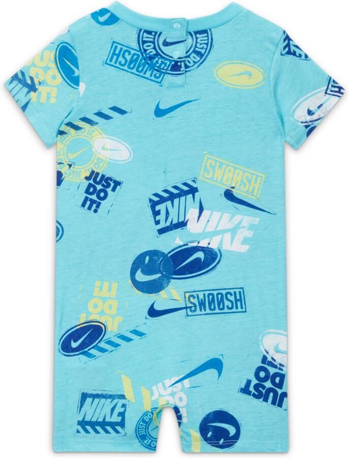 Nike Wild Air Printed Romper Rompertje voor baby's Blauw - Foto 2