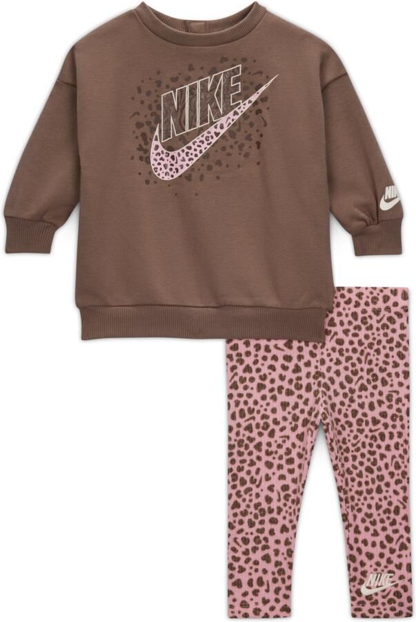 Nike Wild Warmth babyset met top met ronde hals en legging (12-24 maanden) Roze - Foto 2