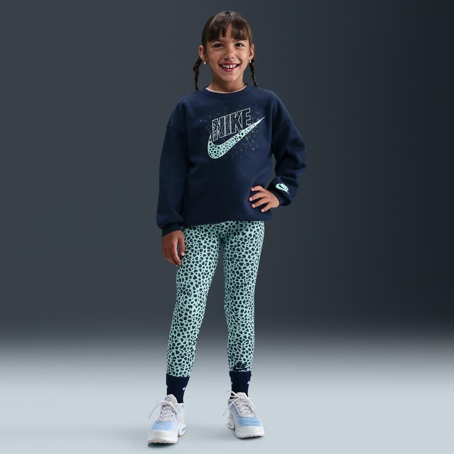 Nike Wild Warmth kleuterset met top met ronde hals en legging Groen - Foto 4