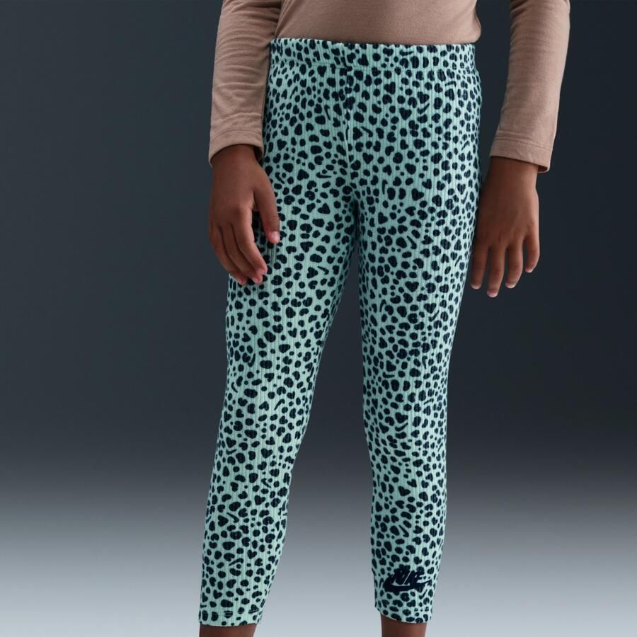 Nike Wild Warmth kleuterset met top met ronde hals en legging Groen - Foto 3