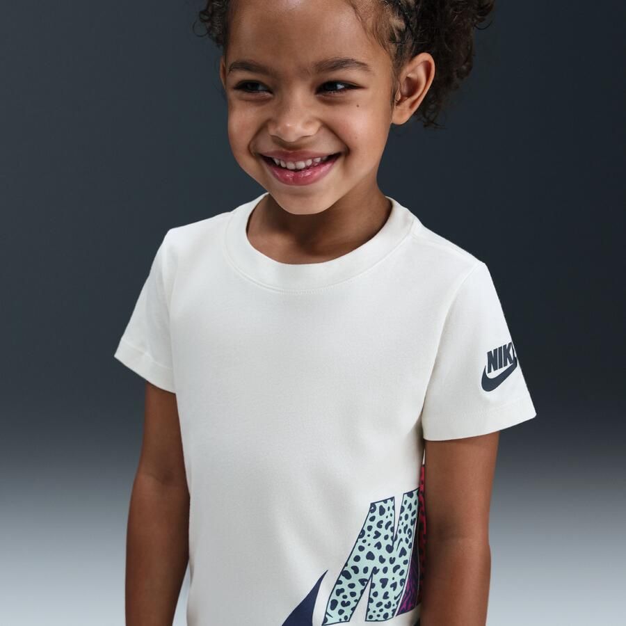 Nike Wild Warmth T-shirt met graphic voor kleuters Bruin - Foto 4