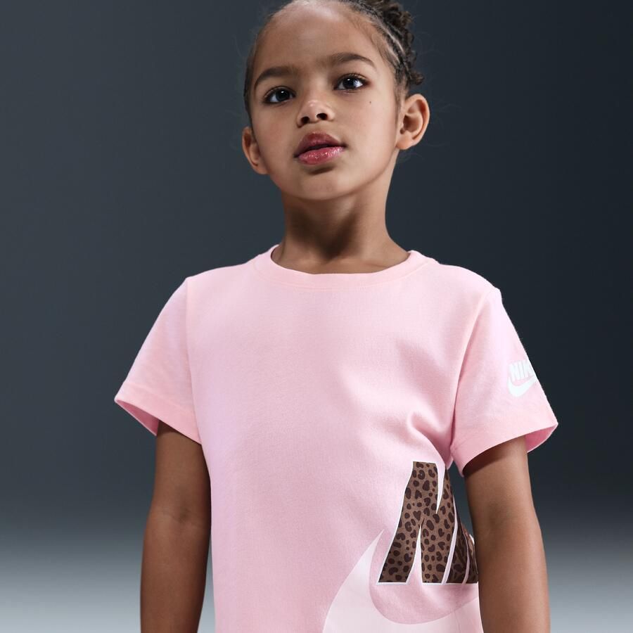 Nike Wild Warmth T-shirt met graphic voor kleuters Roze - Foto 4