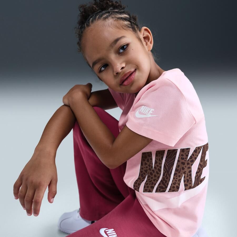 Nike Wild Warmth T-shirt met graphic voor kleuters Roze - Foto 2
