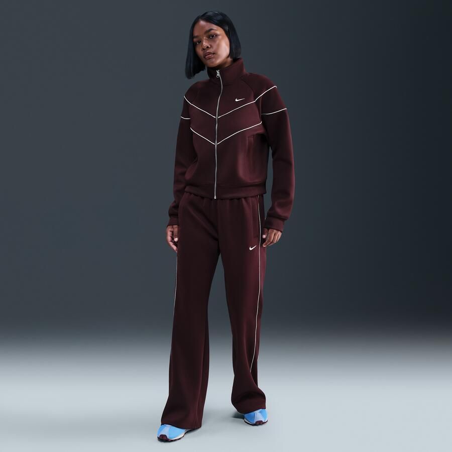 Nike Windrunner aansluitende knit damesbroek met halfhoge taille Rood - Foto 4