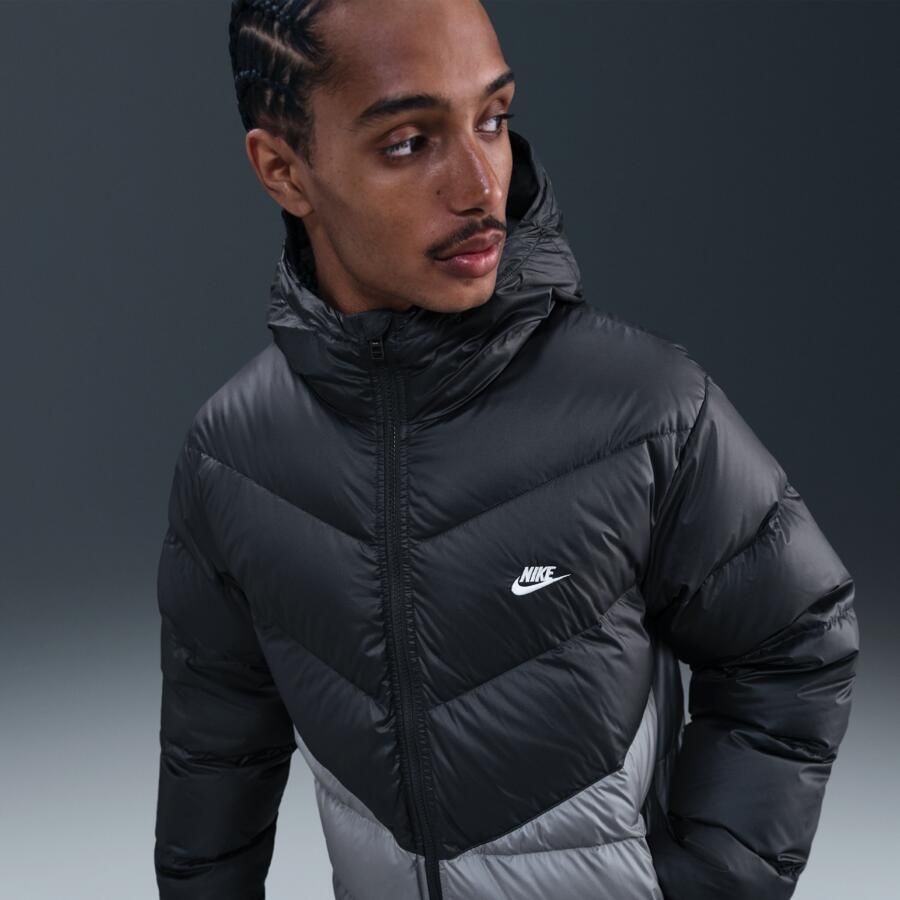 Nike Windrunner donsjack voor heren Grijs - Foto 4