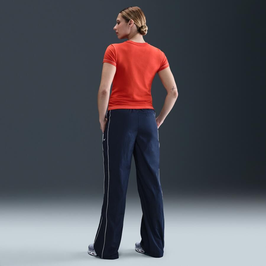 Nike Windrunner geweven damesbroek met hoge taille en open zomen Blauw - Foto 3