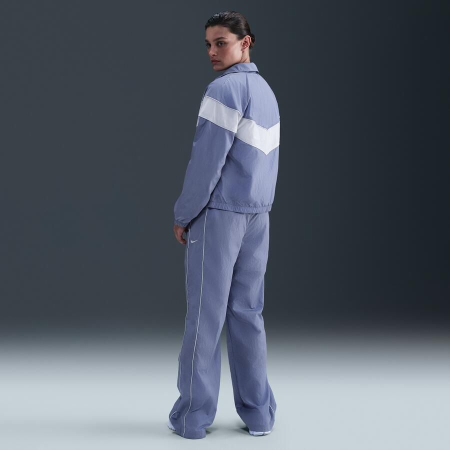 Nike Windrunner geweven damesbroek met hoge taille en open zomen Blauw - Foto 3