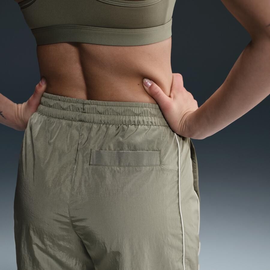 Nike Windrunner geweven damesbroek met hoge taille en open zomen Groen - Foto 2