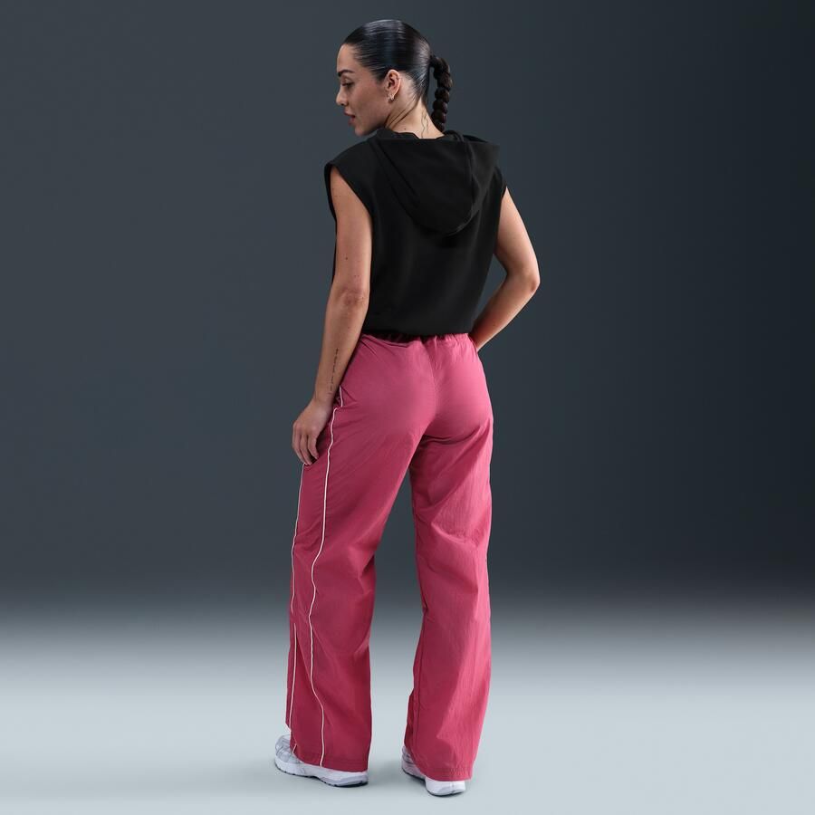 Nike Windrunner geweven damesbroek met hoge taille en open zomen Paars - Foto 3