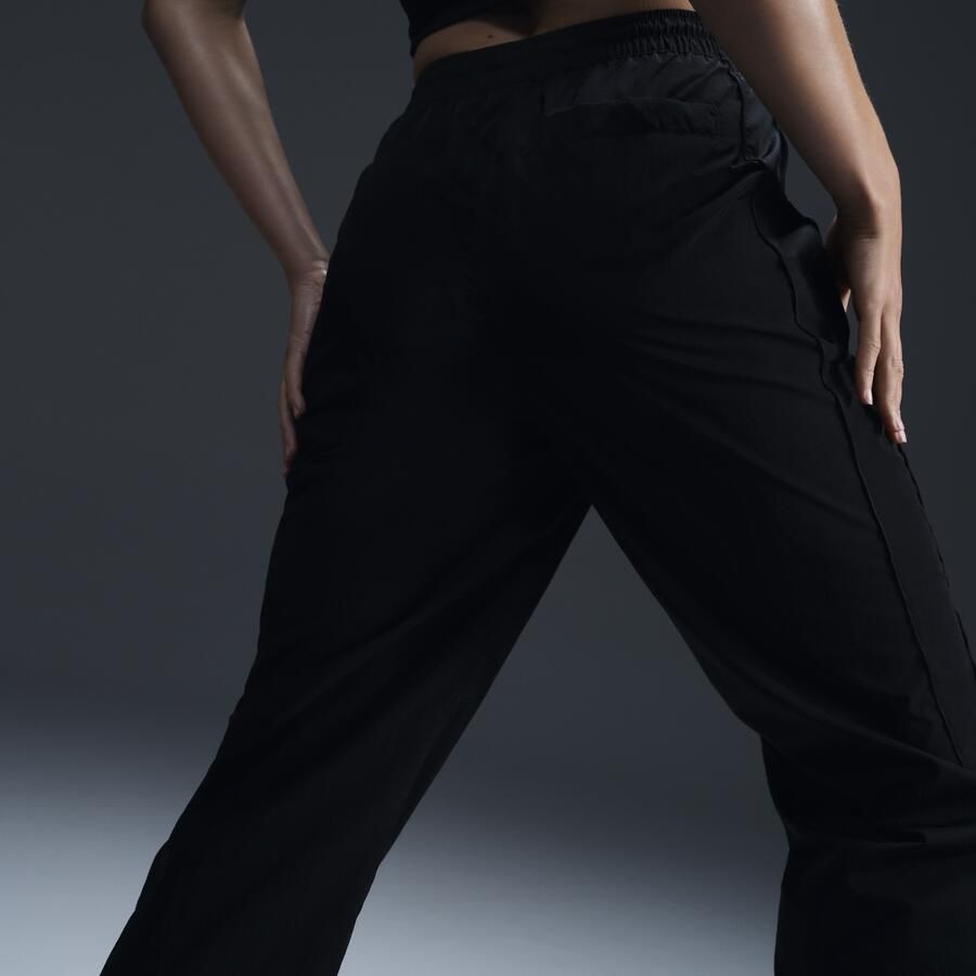 Nike Windrunner geweven damesbroek met hoge taille en open zomen Zwart - Foto 2