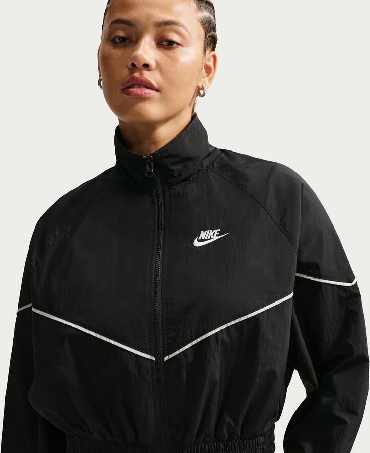 Nike Windrunner geweven damesjack Zwart - Foto 4