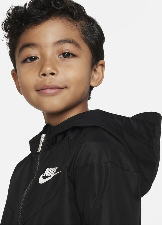 Nike Sportswear Windrunner kleuterjack met rits Zwart - Foto 2