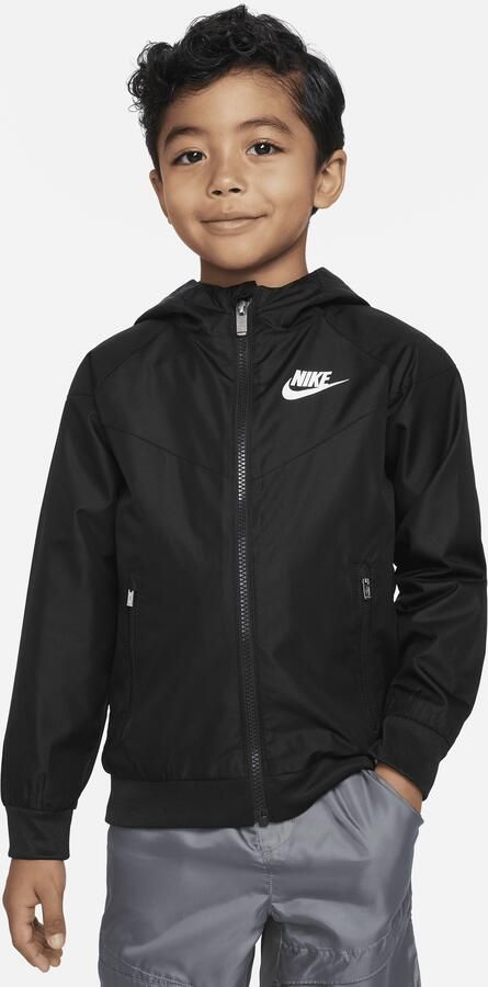 Nike Sportswear Windrunner kleuterjack met rits Zwart - Foto 3