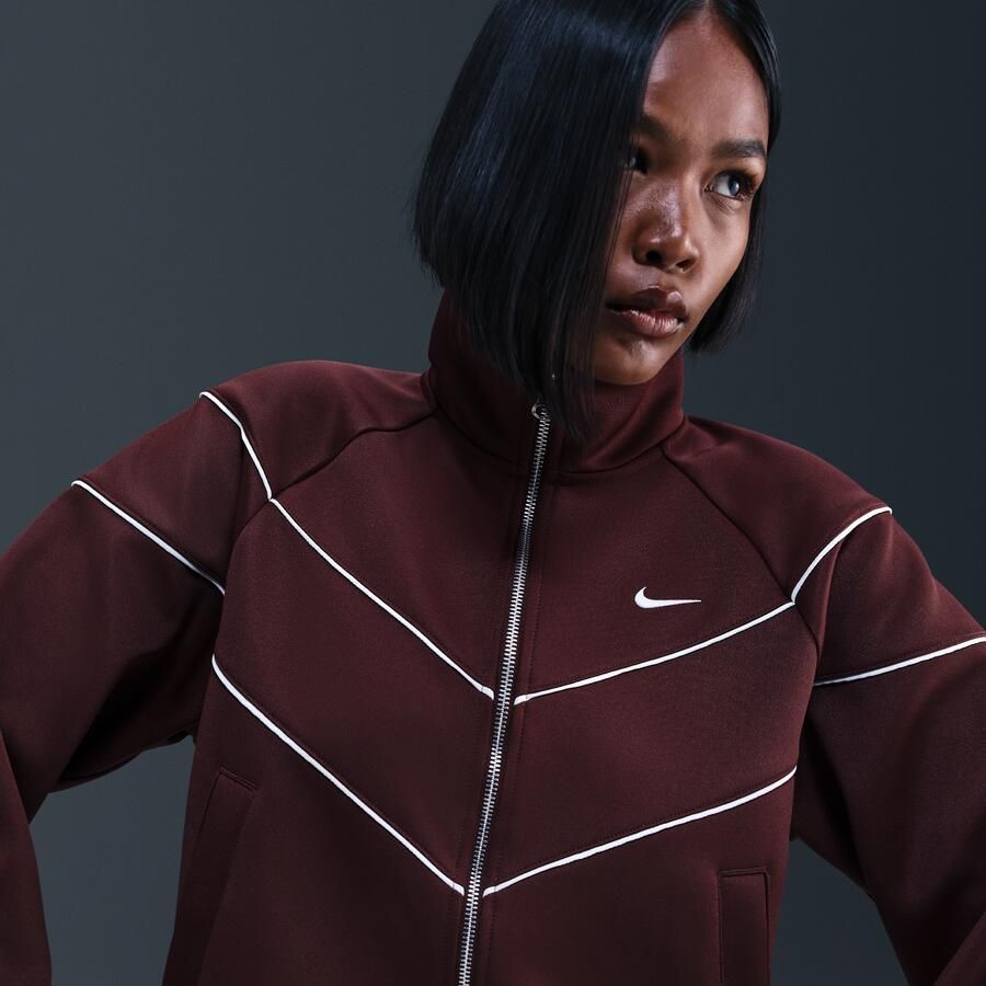 Nike Windrunner Knit damesjack Rood - Foto 2