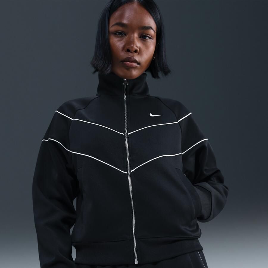 Nike Windrunner Knit damesjack Zwart - Foto 4