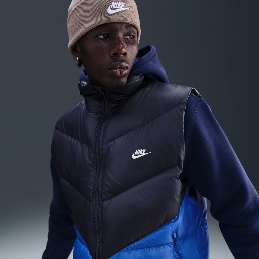Nike Windrunner statement bodywarmer met donsvulling voor heren Blauw - Foto 4