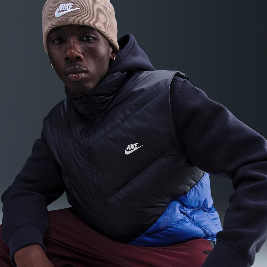 Nike Windrunner statement bodywarmer met donsvulling voor heren Blauw - Foto 2