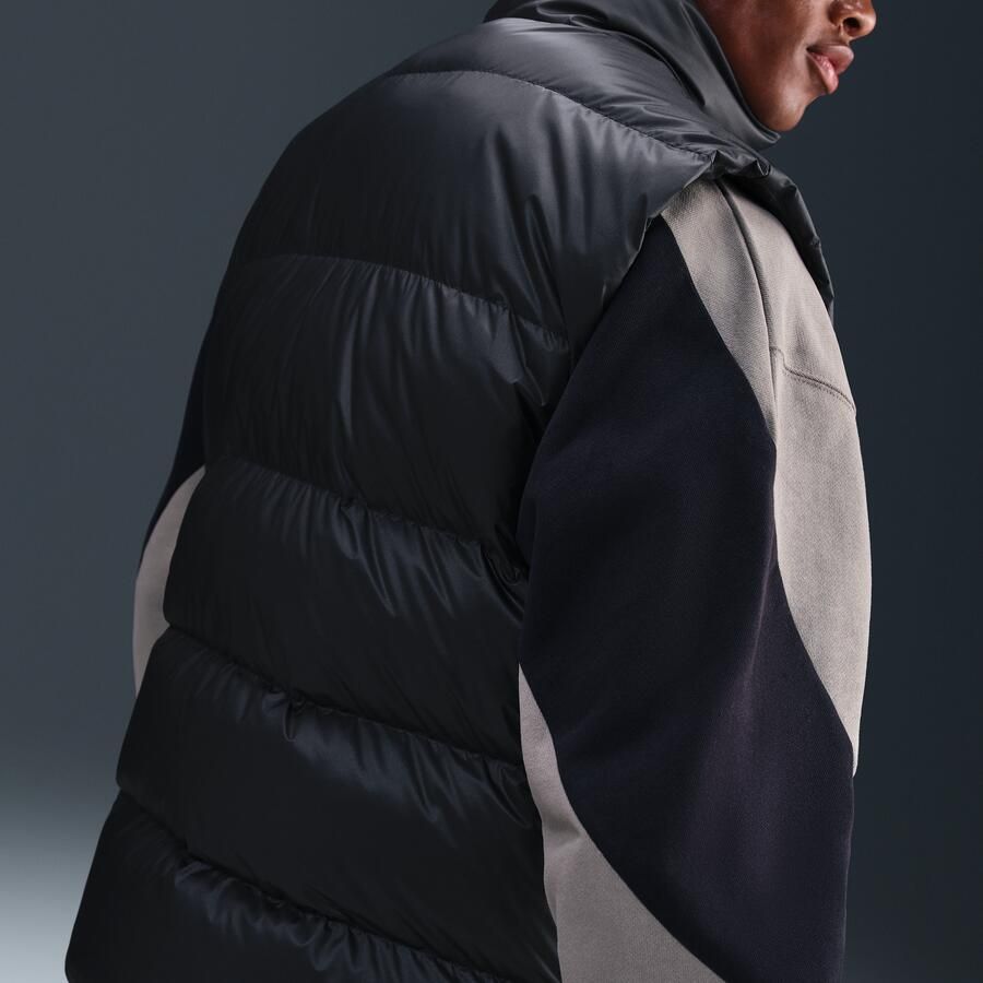Nike Windrunner statement bodywarmer met donsvulling voor heren Zwart