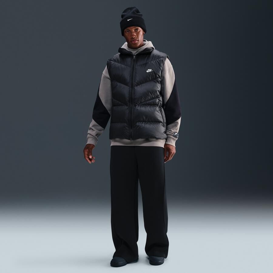 Nike Windrunner statement bodywarmer met donsvulling voor heren Zwart - Foto 3