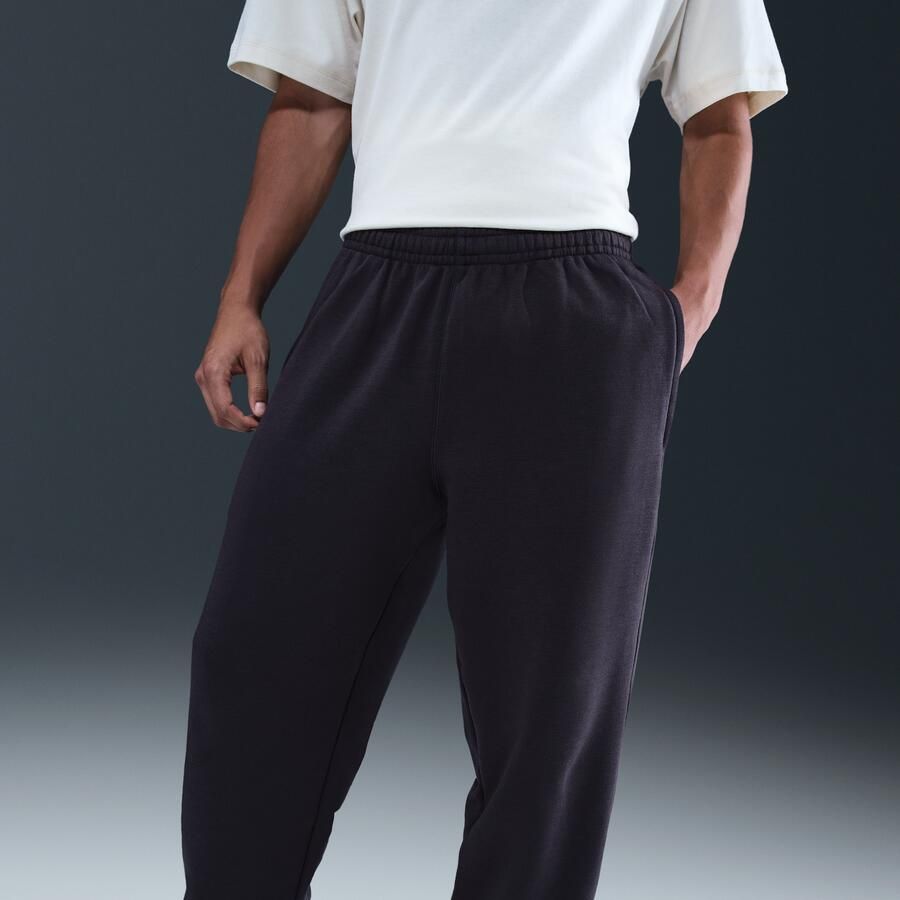 Nike Wool Classics fleecebroek met open zoom Paars