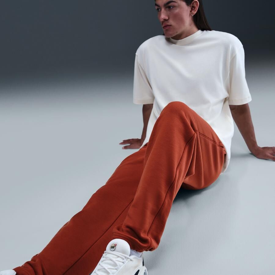 Nike Wool Classics fleecebroek met open zoom Rood - Foto 3