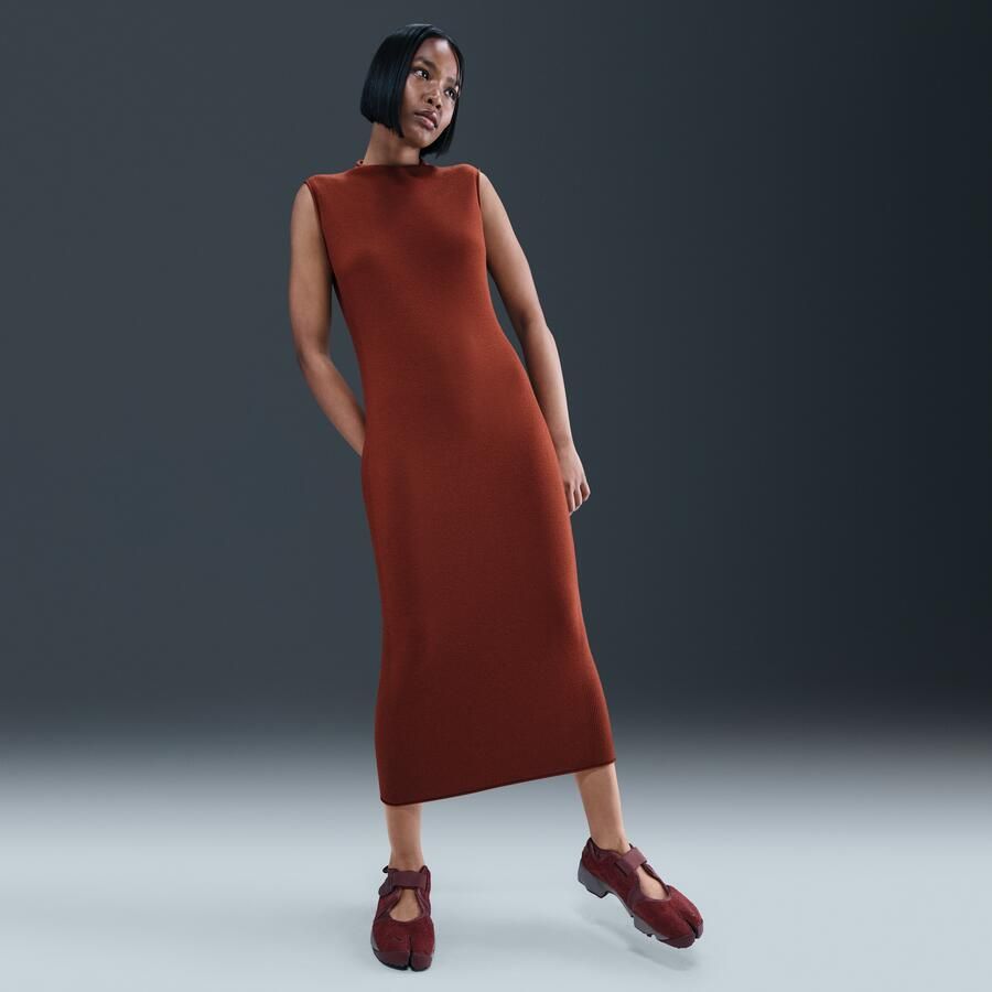 Nike Wool Classics knit jurk Rood