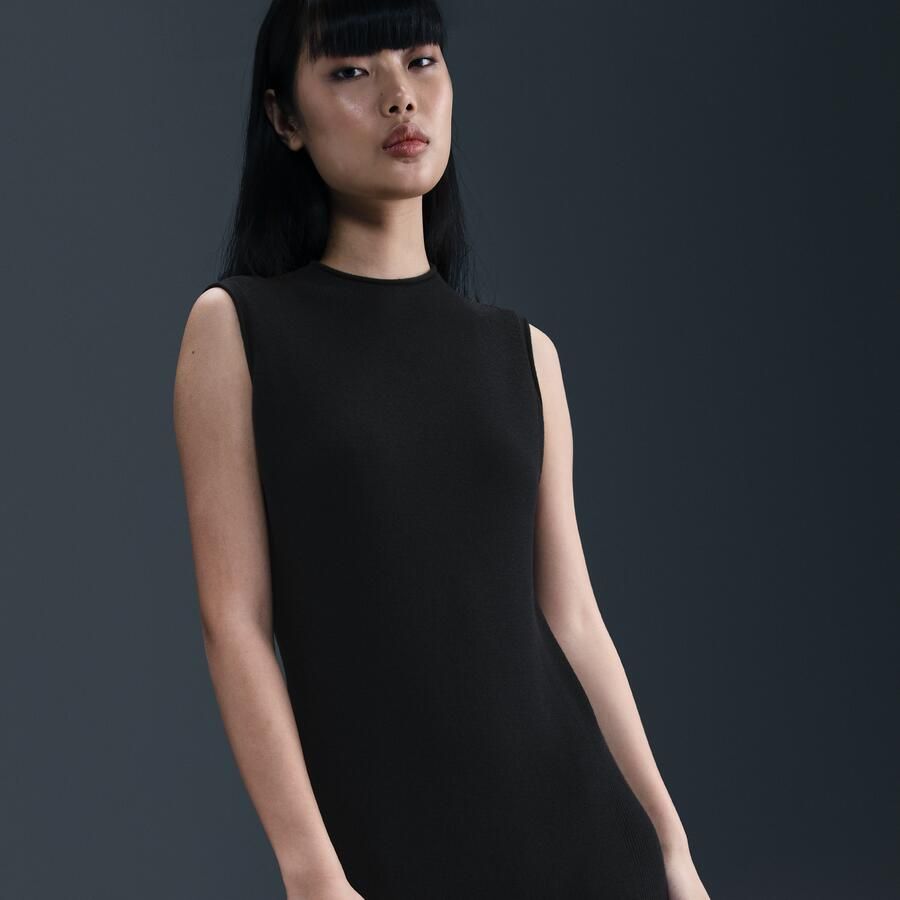 Nike Wool Classics knit jurk Zwart