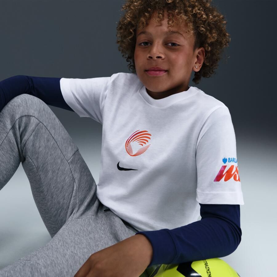 Nike WSL Football T-shirt voor oudere kids Wit - Foto 2