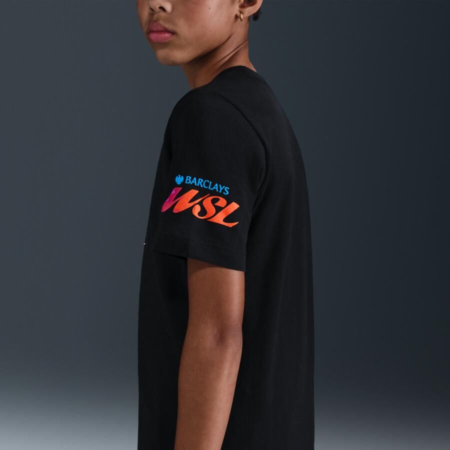 Nike WSL Football T-shirt voor oudere kids Zwart