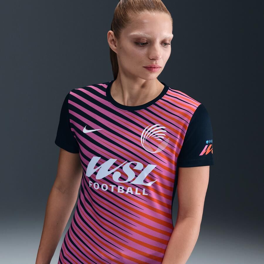 Nike WSL Football warming-uptop voor dames Zwart - Foto 4