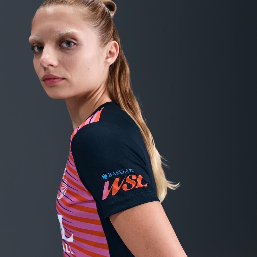 Nike WSL Football warming-uptop voor dames Zwart