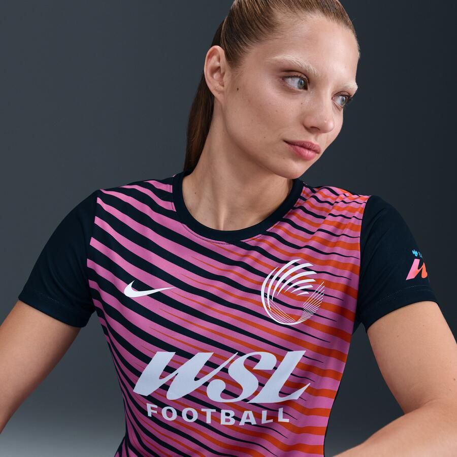 Nike WSL Football warming-uptop voor dames Zwart - Foto 2