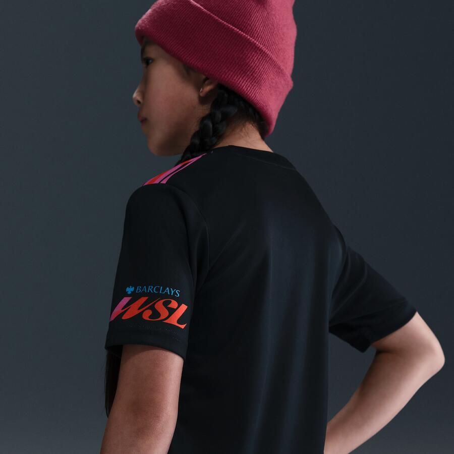 Nike WSL Football warming-uptop voor oudere kids Zwart