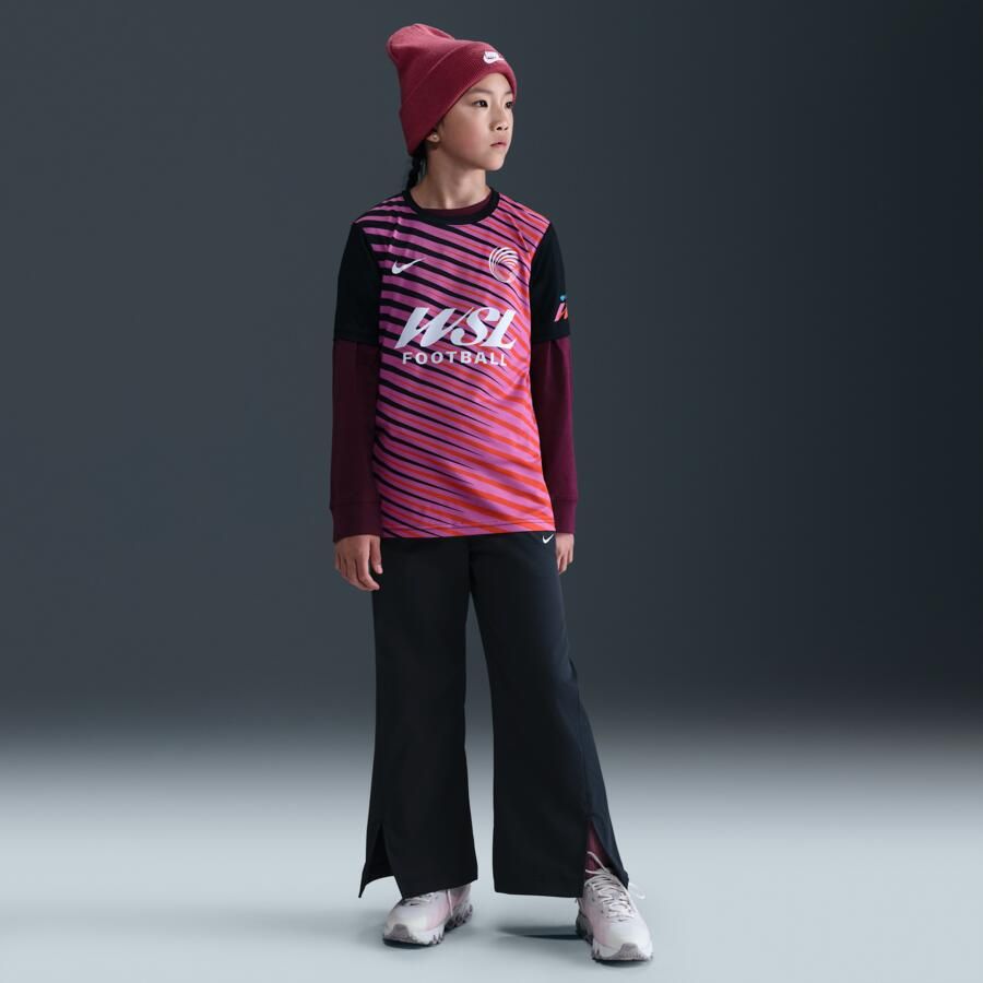 Nike WSL Football warming-uptop voor oudere kids Zwart - Foto 3