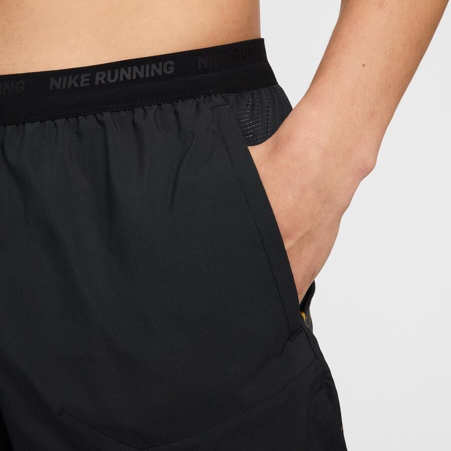 Nike x Jakob Dri-FIT hardloopshorts met binnenbroek voor heren (13 cm) Zwart