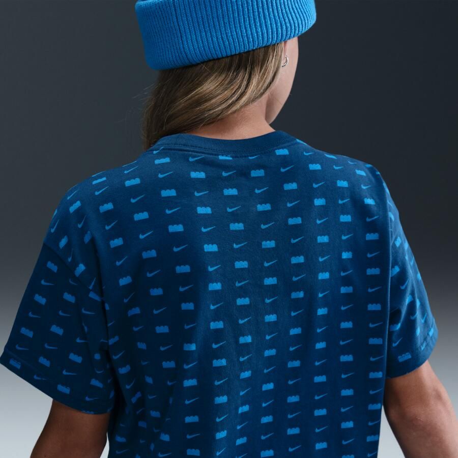 Nike x LEGO Collectie kort T-shirt voor meisjes Blauw
