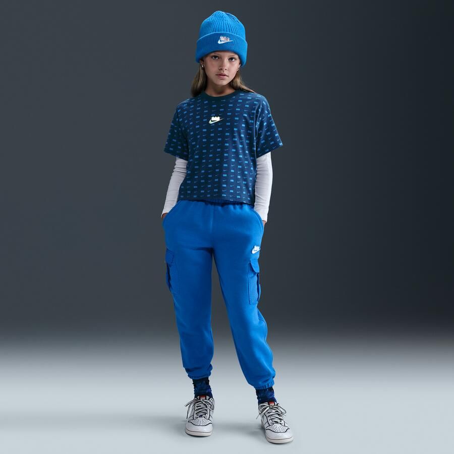Nike x LEGO Collectie kort T-shirt voor meisjes Blauw - Foto 3