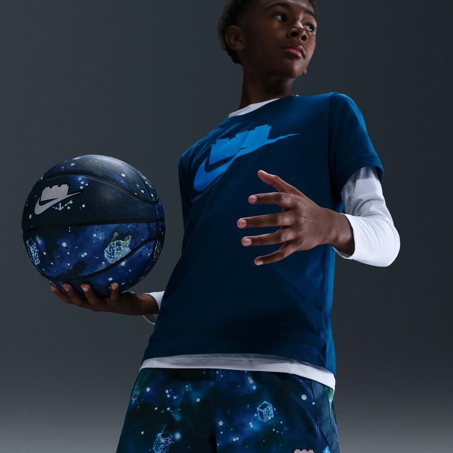 Nike x LEGO Collection Dri-FIT crossover shorts voor kids Blauw - Foto 3
