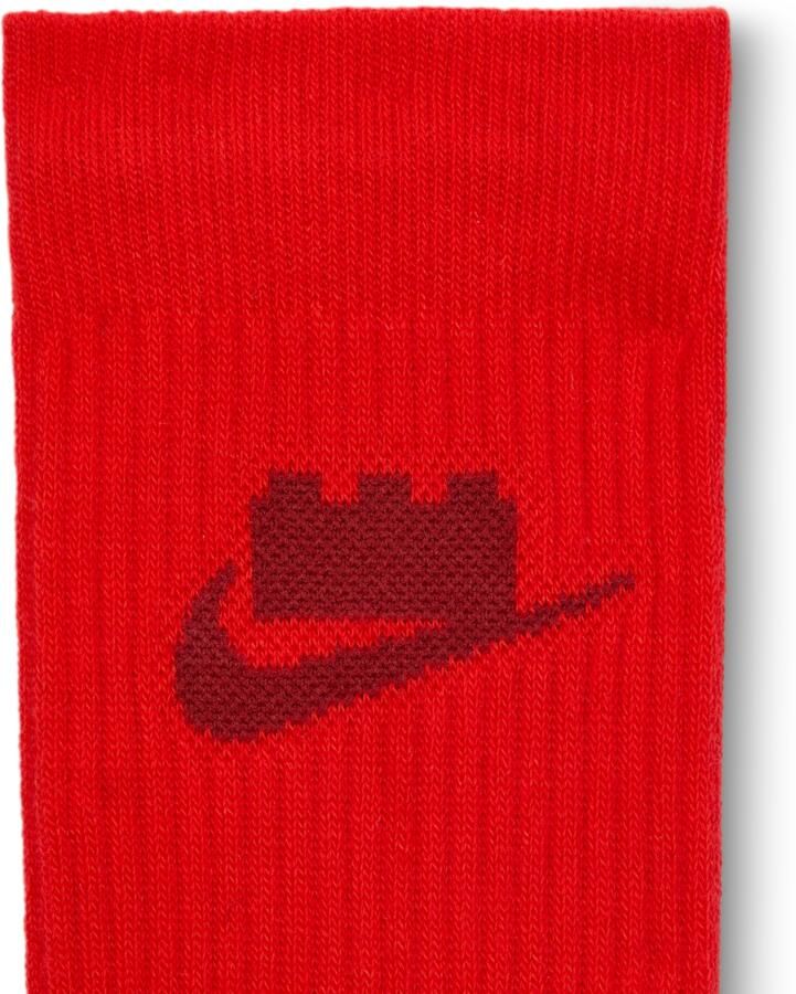 Nike x LEGO Collection Everyday Essentials crew sokken (3 paar) Meerkleurig - Foto 2