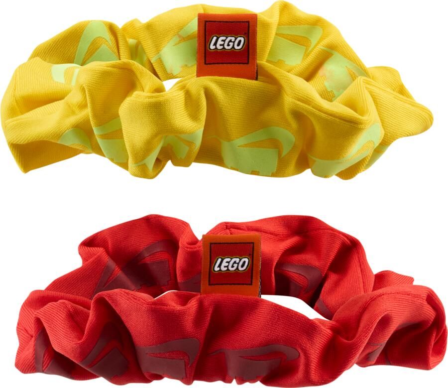 Nike x LEGO Collection haarelastieken met stof (2 stuks) Geel - Foto 2