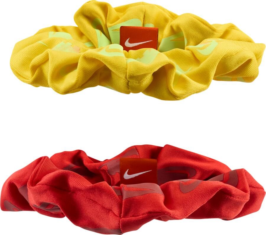 Nike x LEGO Collection haarelastieken met stof (2 stuks) Geel