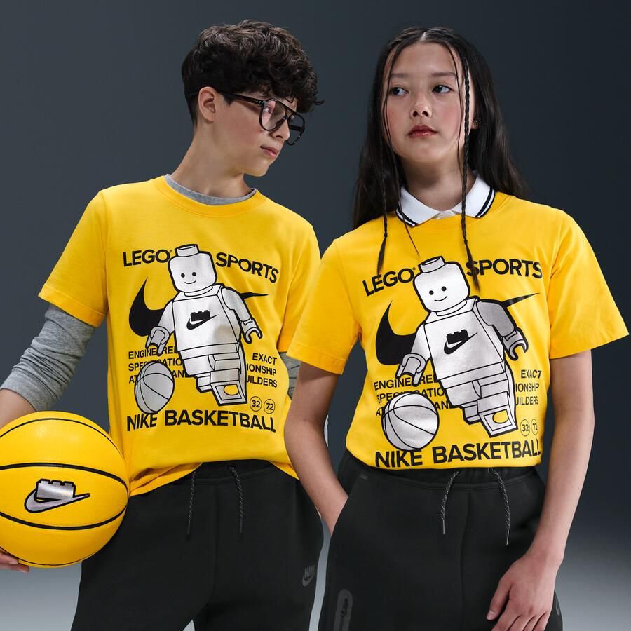 Nike x LEGO Collection T-shirt voor kids Geel - Foto 4
