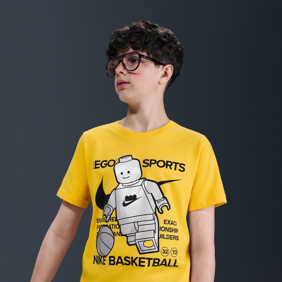 Nike x LEGO Collection T-shirt voor kids Geel - Foto 2