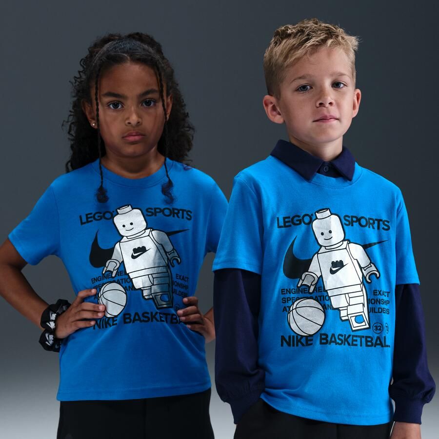 Nike x LEGO Collection T-shirt voor kleuters Blauw - Foto 4