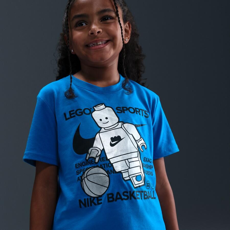 Nike x LEGO Collection T-shirt voor kleuters Blauw
