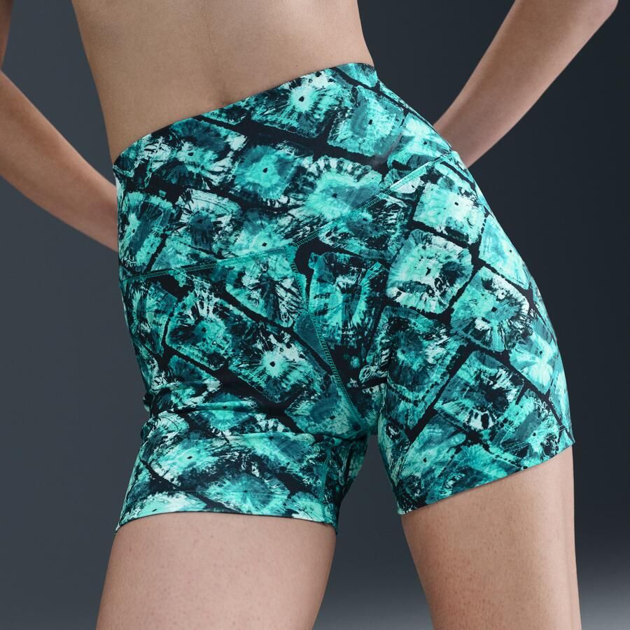 Nike x NorBlack NorWhite Dri-FIT bikeshorts met print en hoge taille voor dames (13 cm) Groen